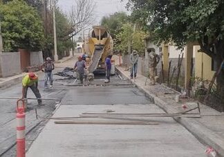 Se realizaron labores de rehabilitación con concreto hidráulico de la calle Guadalupe Victoria