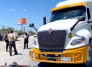 Aparatoso accidente en libramiento Monterrey deja una lesionada