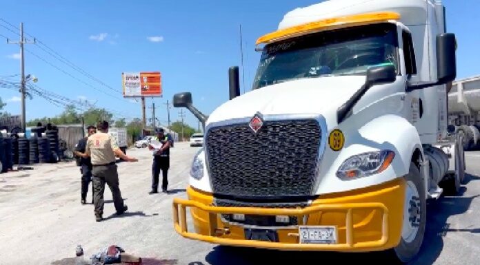 Aparatoso accidente en libramiento Monterrey deja una lesionada