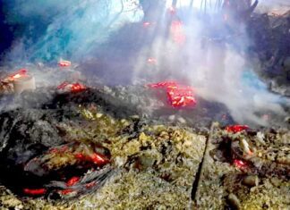 Ciudadanos reportan incendio en pastizal a orillas de canal de aguas negras