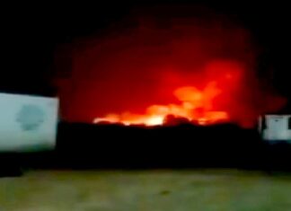 Reportan incendio cercas de pensión de trailers