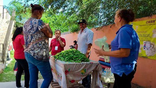Realizan entrega de ocra en distintas colonias de Río Bravo