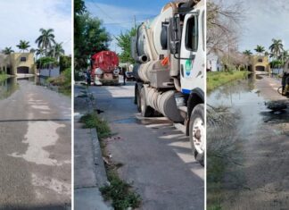 Realizan limpieza de drenaje en colonia Magisterial CBTIS