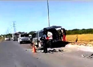 Chocan en el temible “Viaducto de la Muerte” y dejaran daños materiales