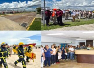 Instalaciones de Pemex participan en el Segundo Simulacro Nacional 2025