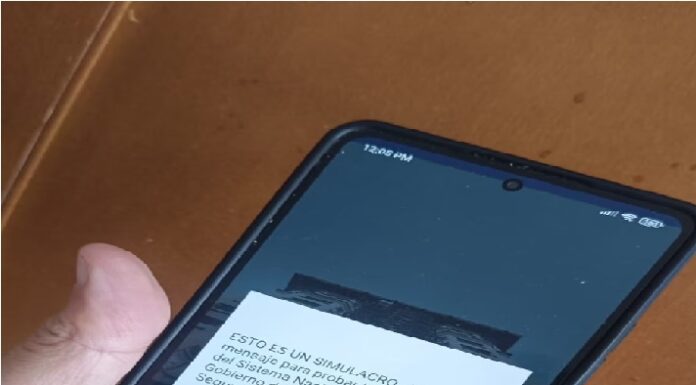 Alerta sísmica sonó en algunos celulares durante el Simulacro Nacional 2025