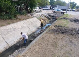 Realizan labores de limpieza en distintos canales y arroyos