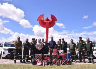 Entregan equipo a los Ángeles Verdes en Tamaulipas