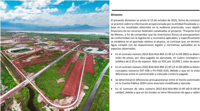 Y en las ruinas del NAIM… Auditoría halla irregularidades en el Proyecto Lago de Texcoco de la 4T