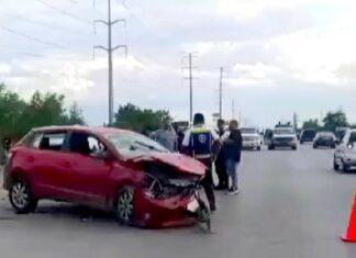 Chocan unidades en carretera a San Fernando dejaron daños materiales