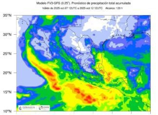 Zona de inestabilidad generará lluvias en Tamaulipas