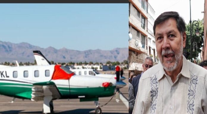 El “taxi” de Noroña: esta es la matrícula y datos del avión privado que utilizó