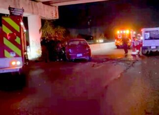 Aparatoso accidente dejo una persona muerta y daños materiales