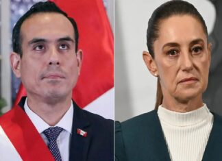 Congreso de Perú declara persona non grata a la Presidenta Claudia Sheinbaum