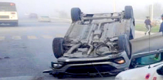 Accidente deja lesionados, daños y caos vial en San Valentín