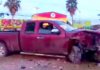 Accidente vial deja cuantiosos daños en carretera Reynosa-San Fernando