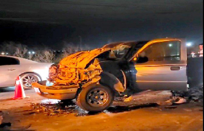 Accidente deja una persona lesionada y daños en carretera San Fernando-Reynosa (2)