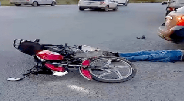 Un lesionado dejo un aparatoso accidente vial en complejo maquilador