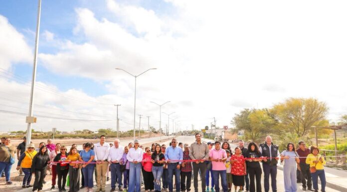 Inauguraron Alcalde y familias de Puerta Sur y Nuevo México la calle Morelos