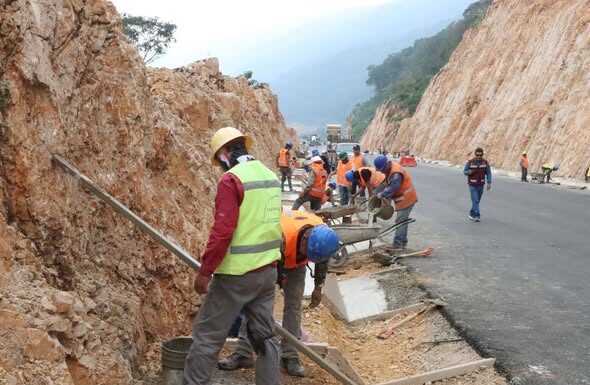 Importante avance operativo en el tramo carretero Mante–Tula