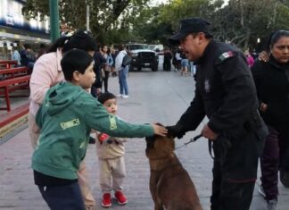 Convive Guardia Estatal con familias victorenses