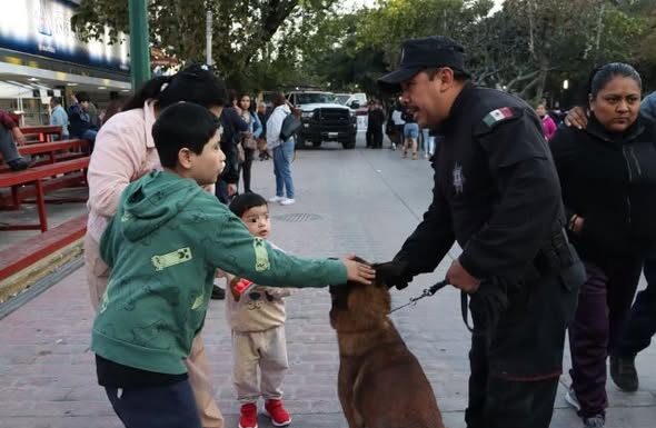 Convive Guardia Estatal con familias victorenses