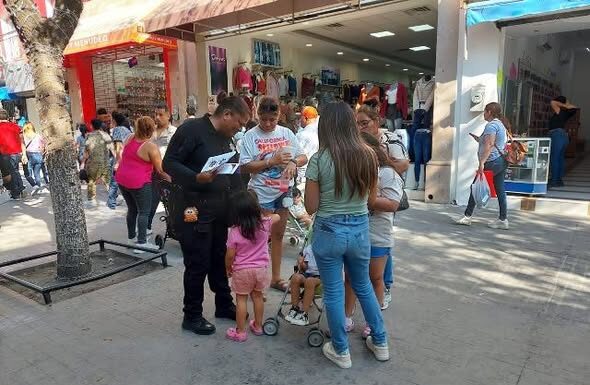 Implementa Guardia Estatal de Género campaña preventiva en zonas comerciales de Reynosa