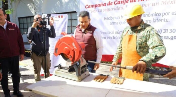 Instala SEDENA módulo de canje de armas en Victoria para fortalecer la paz social