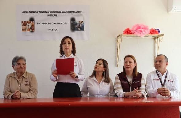 Reciben adolescentes en internamiento constancias tras concluir cursos impartidos por ITACE-ICAT