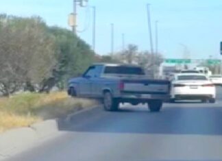 Accidente vial deja daños en Reynosa-Río Bravo