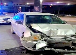 Accidente vial deja daños en carretera Monterrey-Matamoros