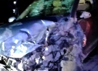 Se impactan en el tenebroso y oscuro “Viaducto de la Muerte” dejan daños