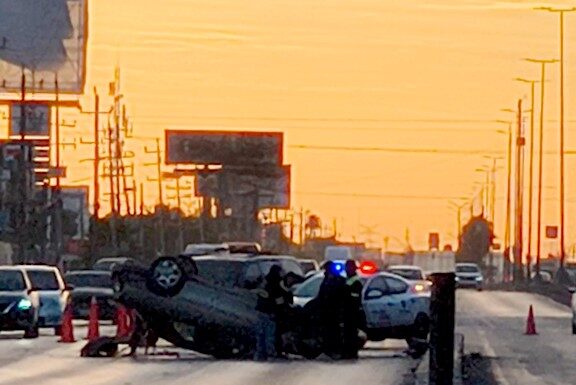 Vuelca unidad sobre carretera Río Bravo-Reynosa dejando un lesionado