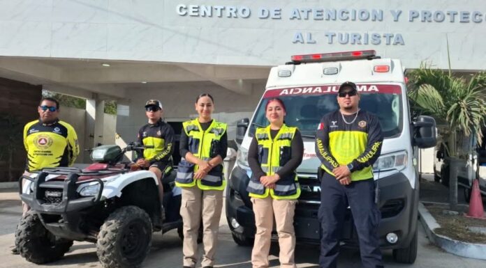 Refuerzan operativo de atención y seguridad en Playa Miramar durante periodo vacacional