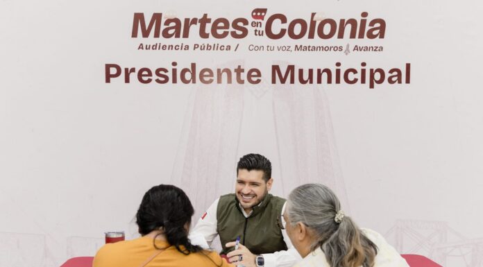 Alcalde Beto Granados escucha a matamorenses en el “Martes en Tu Colonia”