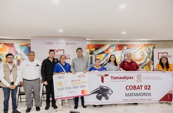 Histórica inversión en Matamoros: Entregan tarjetas de «La Escuela es Nuestra» para dignificar planteles