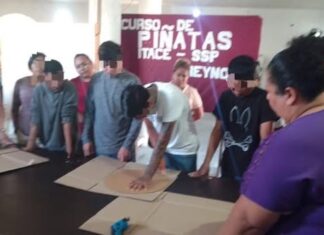 ITACE imparte taller de elaboración de piñatas a adolescentes en conflicto con la Ley Penal