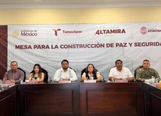 Sesiona en zona Conurbada Mesa para la Construcción de Paz y Seguridad