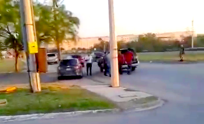 Accidente vial deja daños en parque Industrial de Maquiladoras (2)