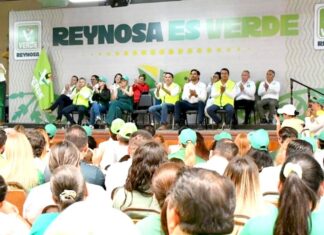 Karen Castrejón Trujillo, Presidenta Nacional del PVEM, fortalece la presencia del Partido Verde en Reynosa