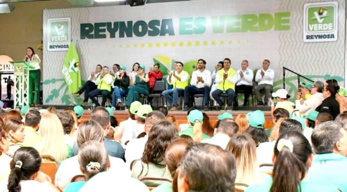 Karen Castrejón Trujillo, Presidenta Nacional del PVEM, fortalece la presencia del Partido Verde en Reynosa