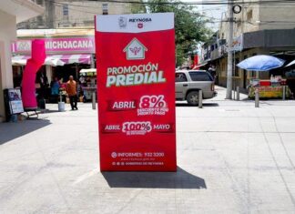 Ofrece Gobierno de Reynosa 100% de descuento en recargos del predial y 8% por pronto pago durante mayo