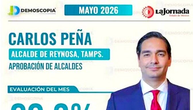 Respaldo ciudadano mantiene a Carlos Peña Ortiz entre los alcaldes con mayor aprobación en Tamaulipas