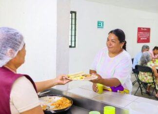 Visitan Comedores del Bienestar para garantizar seguridad alimentaria