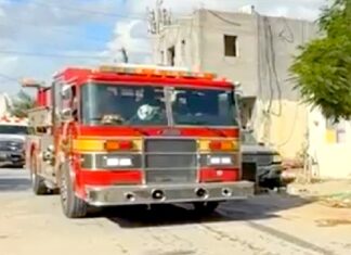Bomberos acuden a sofocan incendio en vivienda