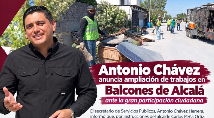 Antonio Chávez anuncia ampliación de trabajos en Balcones de Alcalá ante la gran participación ciudadana
