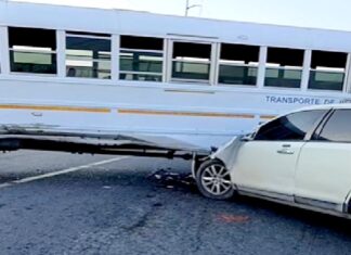 Otra de transporte público deja lesionados y daños