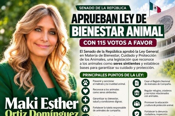 Maki Ortiz celebra aprobación de Ley de Bienestar Animal; Senado la avala con 115 votos