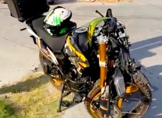 Motociclista resulta herido tras ser embestido en la colonia Riberas de Rancho Grande