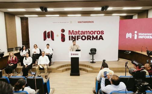José Alberto Granados Fávila presenta acciones de su gobierno con el programa Matamoros Informa